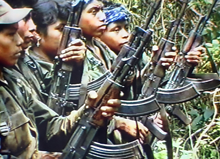 Militia guarding an unused airfield for extortion