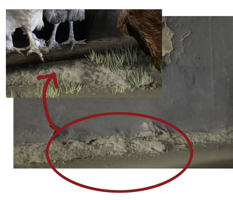 creating the ground in the Idle Gossip artwork